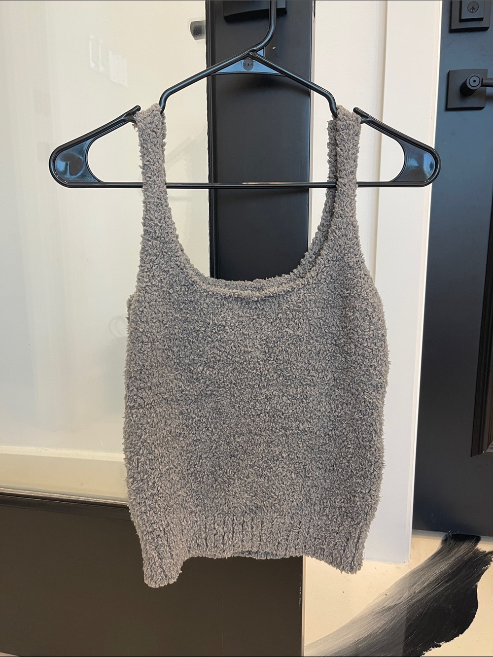 SKIMS Gray Plush Knit Tank Top L/XL